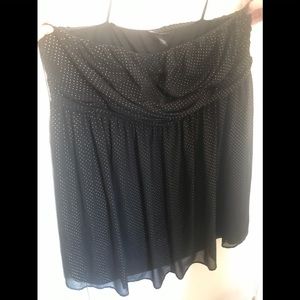 Black strapless dress. NWOT.